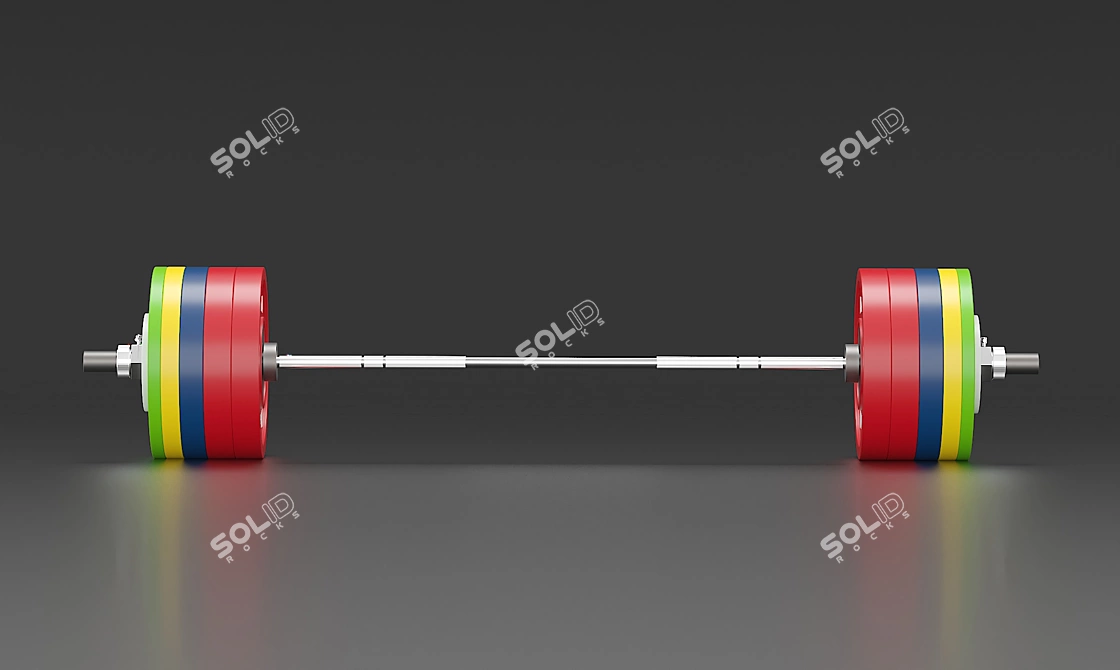 Eleiko IWF Weightlifting Bar 3D model image 3