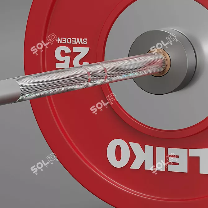 Eleiko IWF Weightlifting Bar 3D model image 6