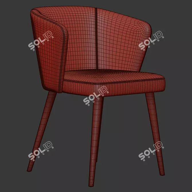 Lot Dining Chair: Modern and Stylish Furniture 3D model image 5
