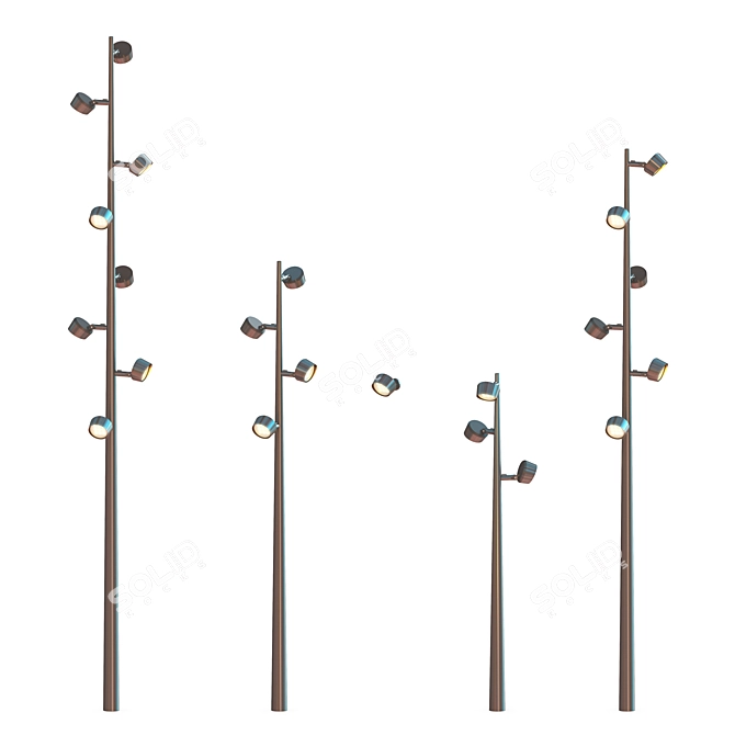 Modern Kongo Street Lamp 3D model image 1