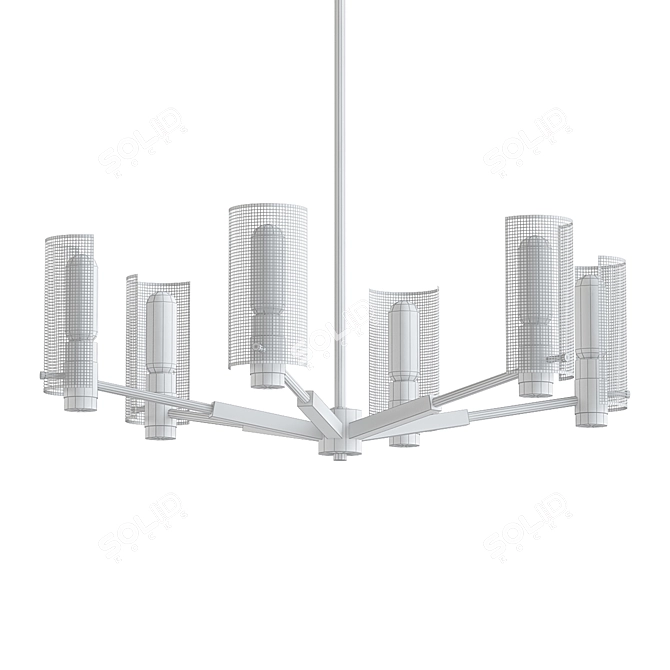 Pilsen Crystal Chandelier 3D model image 2