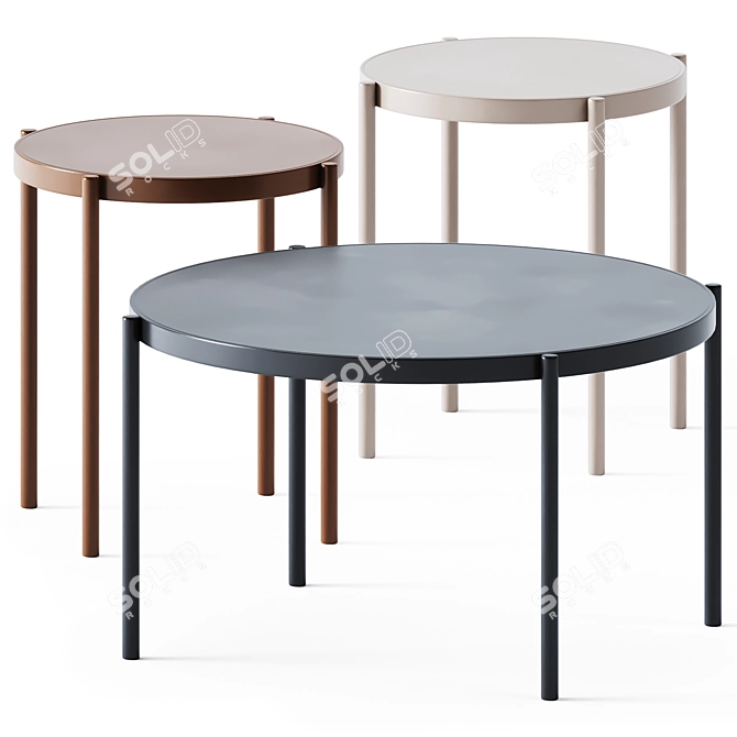  Sleek Armada Coffee Tables 3D model image 1