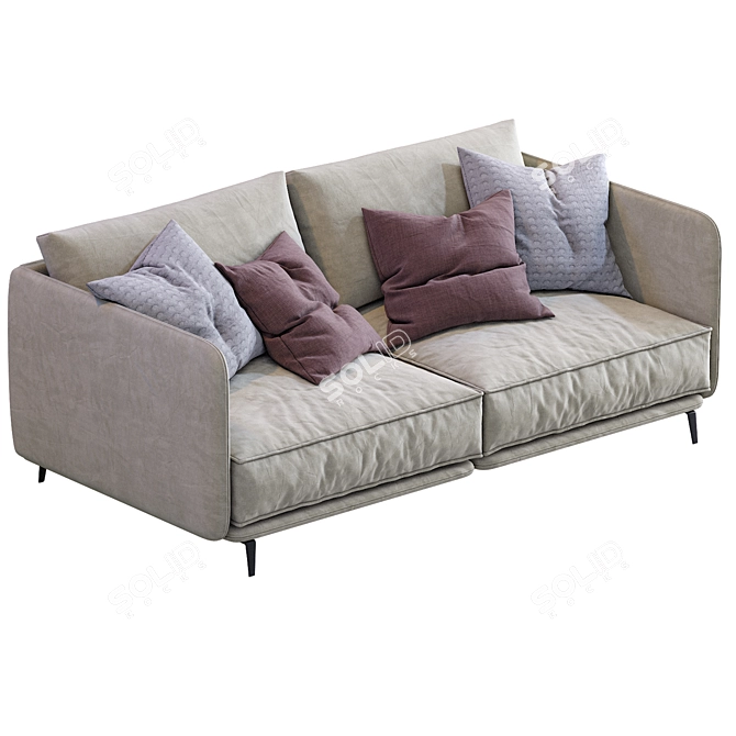 Modern Minimal Sofa K2 3D model image 4