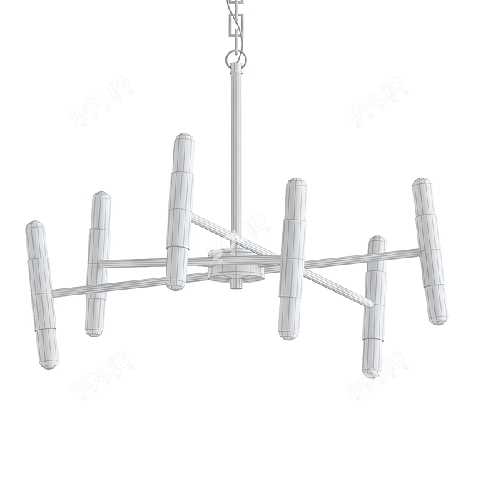 Elegant Bourne Chandelier 3D model image 2