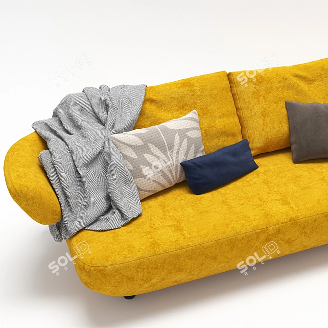 Modern 3D Sofa | 3Ds Max & OBJ Formats 3D model image 4