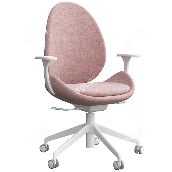 Ergonomic Hattefjäll Office Chair 3D model image 1