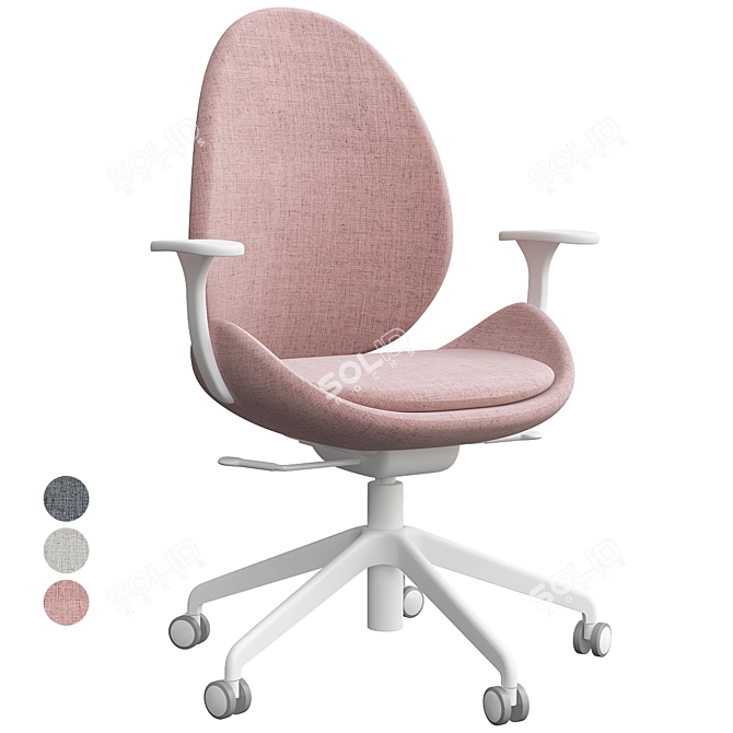 Ergonomic Hattefjäll Office Chair 3D model image 7