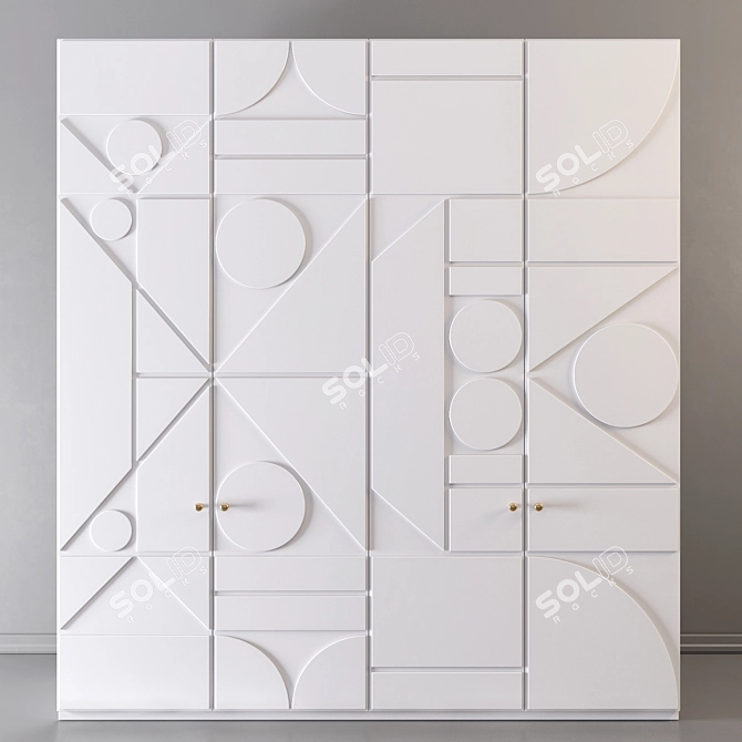 Modern Storage Solution: Wardrobe 72 3D model image 2