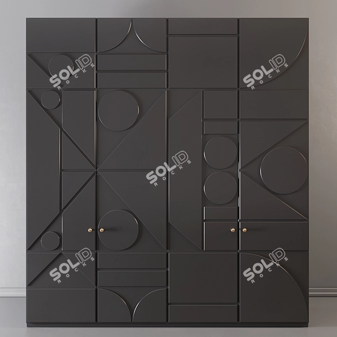 Modern Storage Solution: Wardrobe 72 3D model image 3