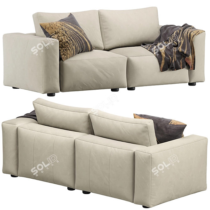 Coco Republic Soren 2-Seat Sofa 3D model image 2