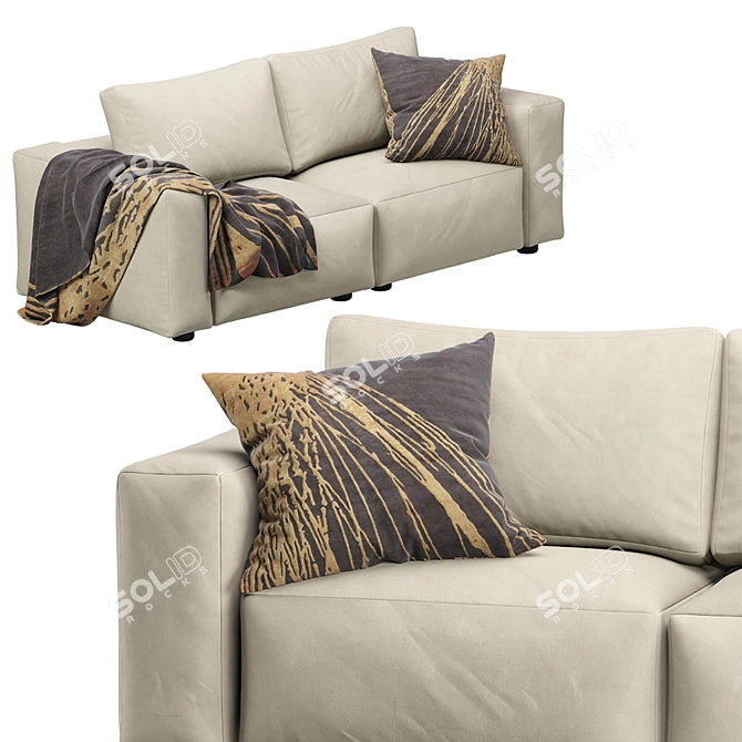 Coco Republic Soren 2-Seat Sofa 3D model image 3