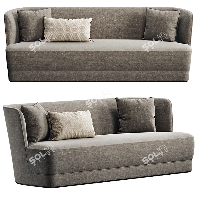 Eleganza Royale Sofa by Castello Lagravinese 3D model image 1