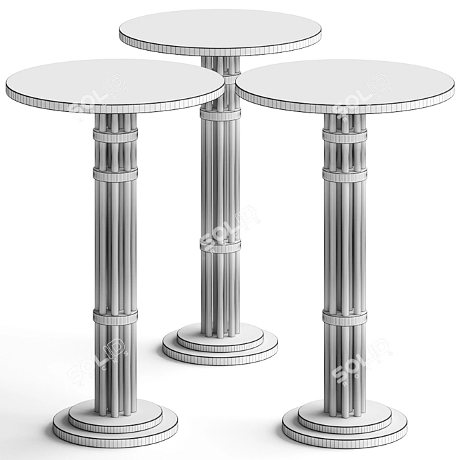  Modern Home Janis Bar Tables 3D model image 2