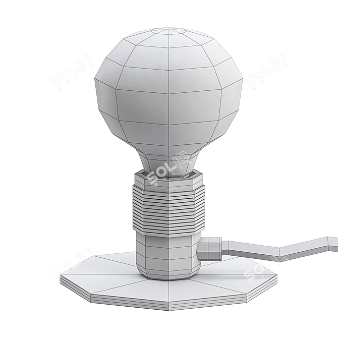 Minimalist Frama E27 Table Lamp 3D model image 2