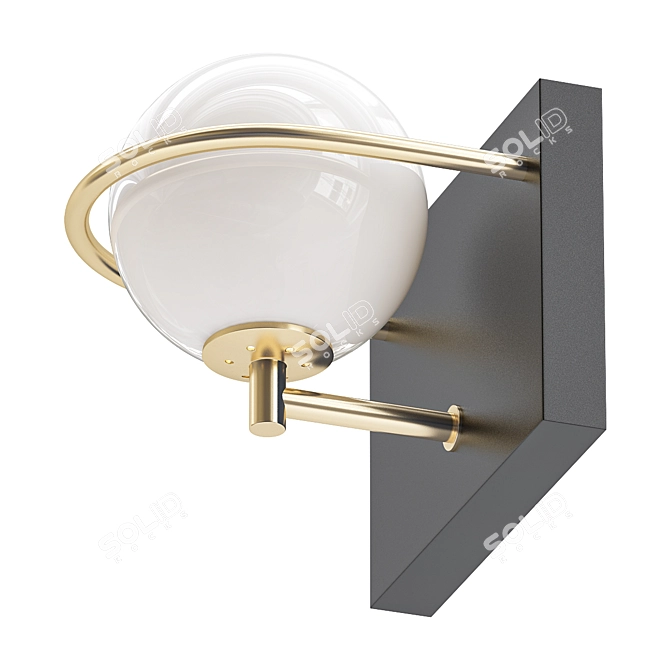 Maxim Revolve Sconce: Elegant Illumination for Your Bath 3D model image 1