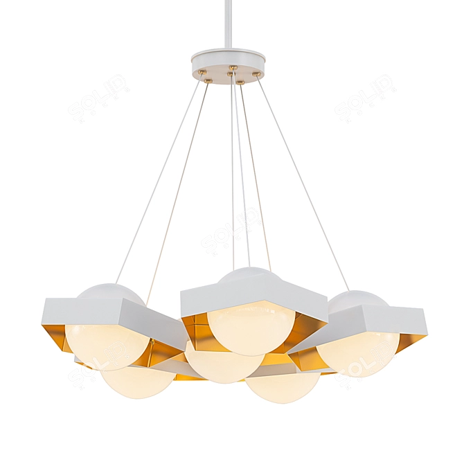 Modern LED Pendant Light 3D model image 1
