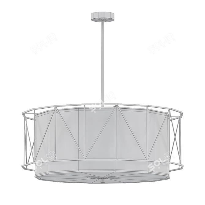 Elegant 4Lt Pendant (10684|52072BK) 3D model image 2