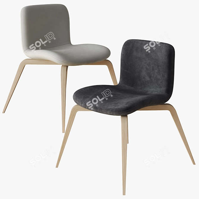 Elegant Goose Lounge Chair 3D model image 2