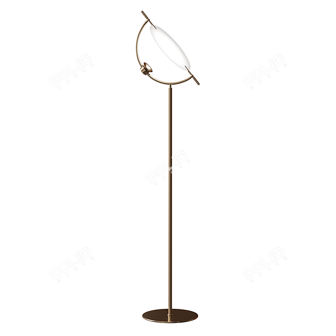 Sleek Gaspar Floor Lamp 3D model image 1