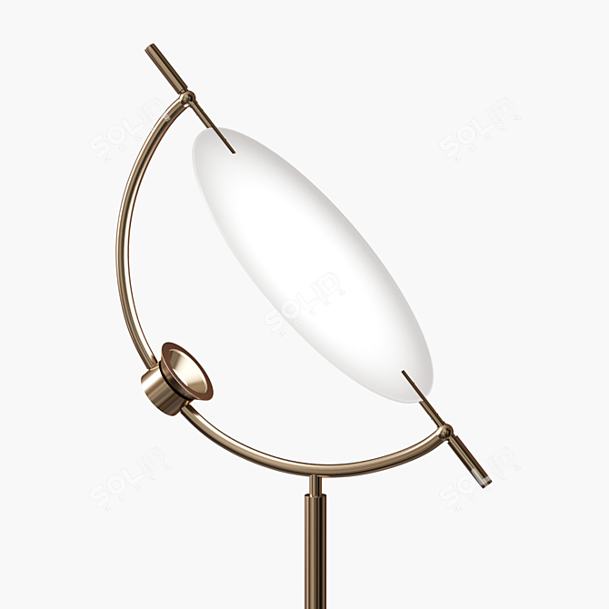 Sleek Gaspar Floor Lamp 3D model image 2