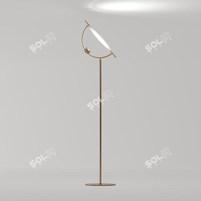 Sleek Gaspar Floor Lamp 3D model image 3