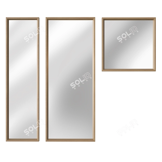 Modern NISSEDAL Mirror Collection 3D model image 2