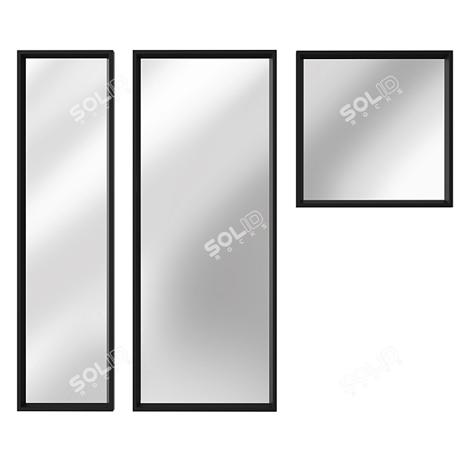 Modern NISSEDAL Mirror Collection 3D model image 3