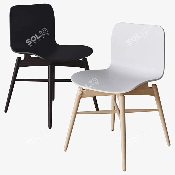 Norr11 Langue Chair: Sleek 3D Model 3D model image 3