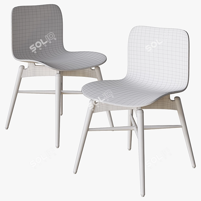 Norr11 Langue Chair: Sleek 3D Model 3D model image 4