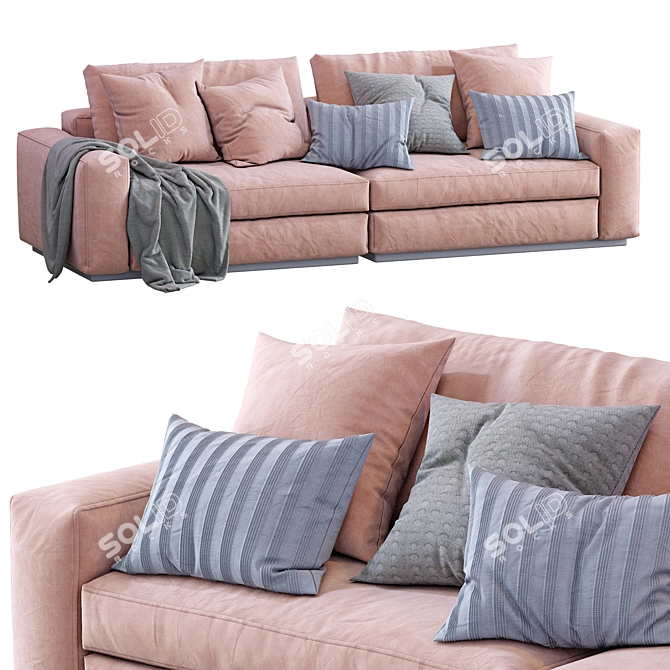 Flexform Beauty Sofa - Modern and Stylish 3D model image 2