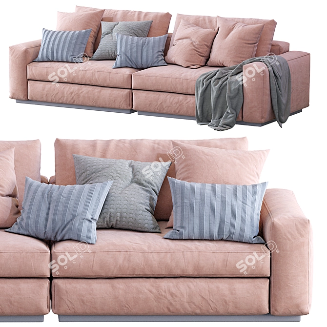 Flexform Beauty Sofa - Modern and Stylish 3D model image 4