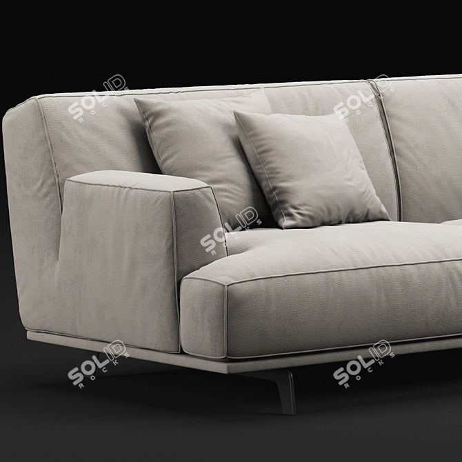 Poliform Tribeca Sofa: Sleek and Stylish Seating 3D model image 2