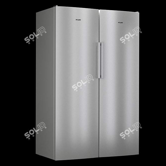 Atlant Refrigerator Set: Versatile and Stylish 3D model image 3