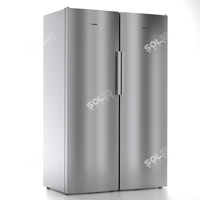 Atlant Refrigerator Set: Versatile and Stylish 3D model image 4