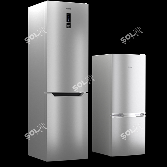 Atlant Refrigerator Set: Versatile and Stylish 3D model image 6