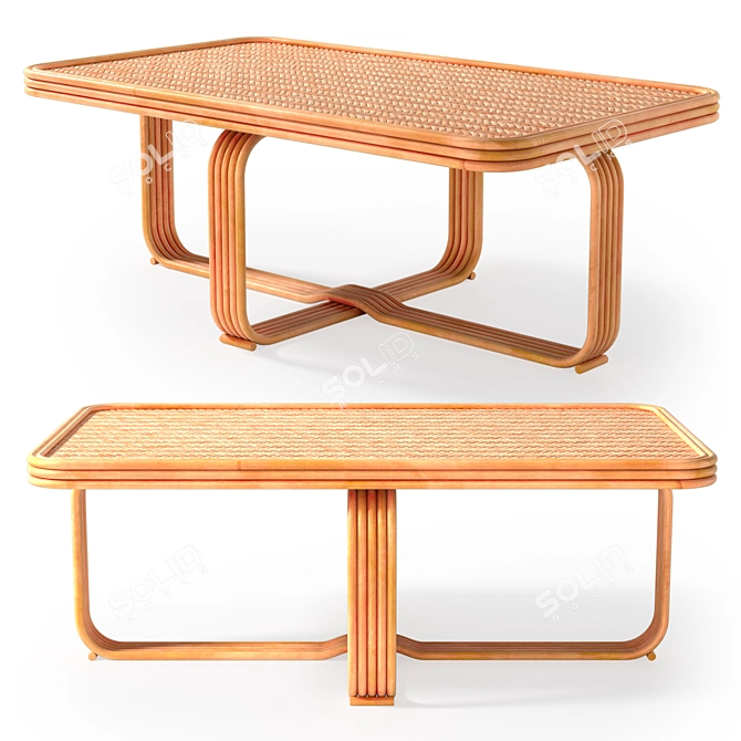 Ria Modern Coffee Table 3D model image 1