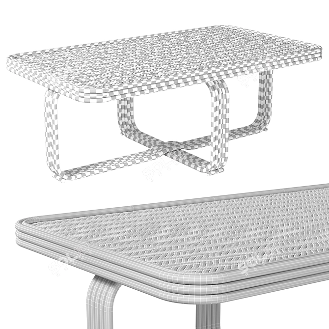 Ria Modern Coffee Table 3D model image 3