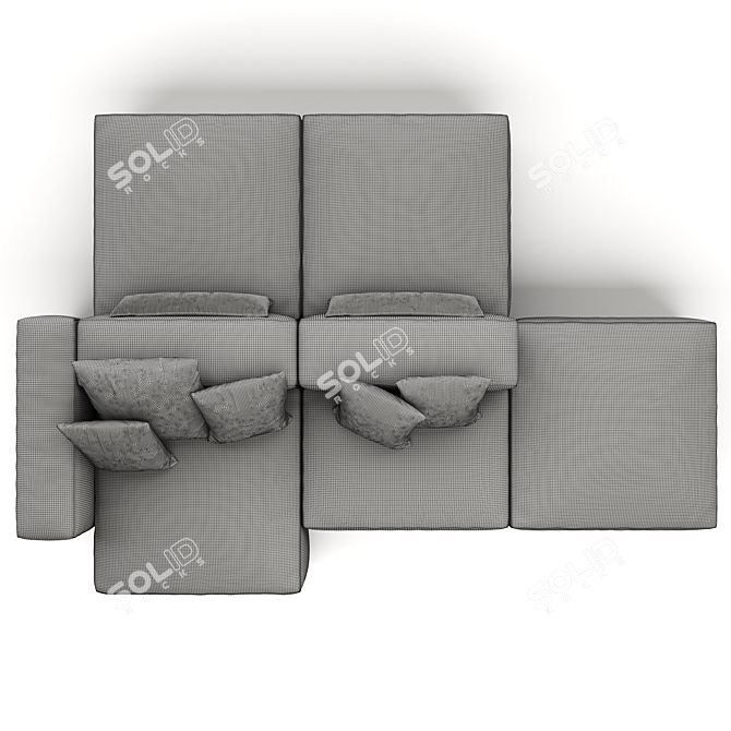 Alberta Alcazar 4-Seater Sofa 3D model image 3