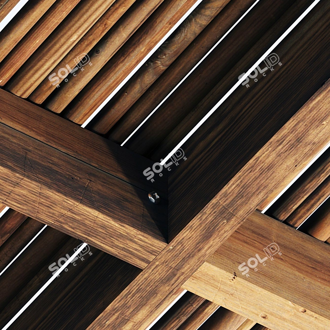 Smooth Branches Ceiling No. 1 | 3D Model & Textures 3D model image 4