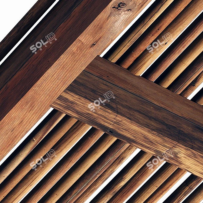 Smooth Branches Ceiling No. 1 | 3D Model & Textures 3D model image 5