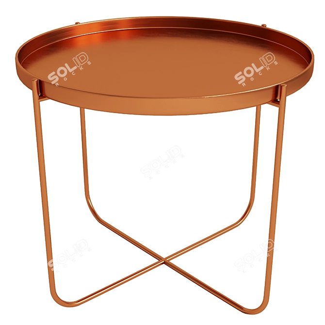 Exquisite Oriental Habibi Side Table 3D model image 4