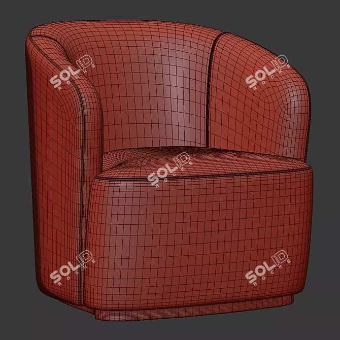 Ritz 2013 Armchair: Sleek and Stylish 3D model image 5