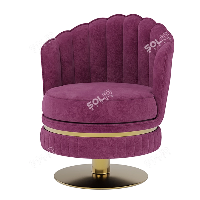  Stylish 2016 Barrel Chair 3D model image 1