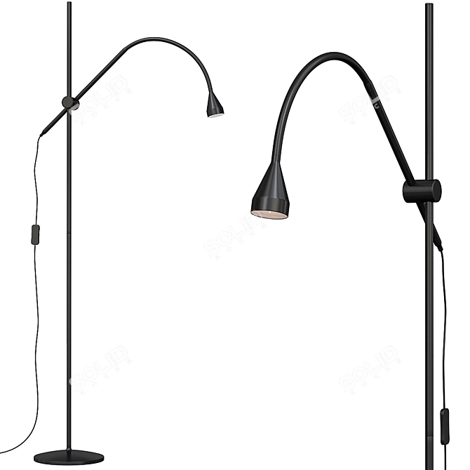 Nävlinge LED Floor Lamp 3D model image 1