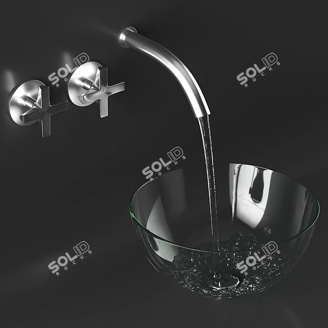 Ceadesign Faucet + Washbasin Set 3D model image 1