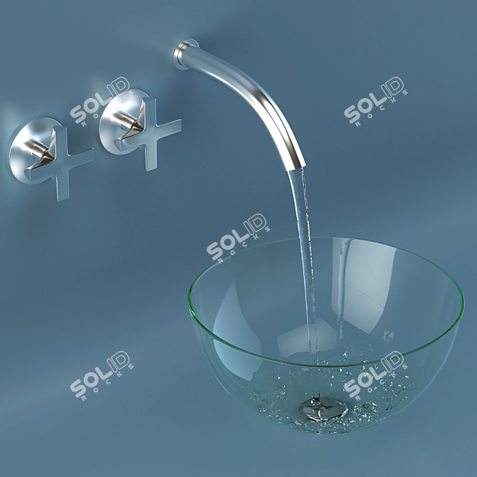 Ceadesign Faucet + Washbasin Set 3D model image 2