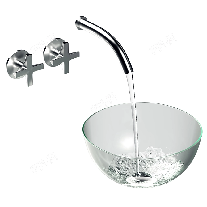 Ceadesign Faucet + Washbasin Set 3D model image 5