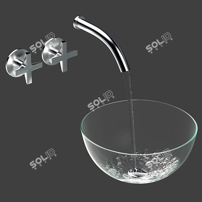 Ceadesign Faucet + Washbasin Set 3D model image 7