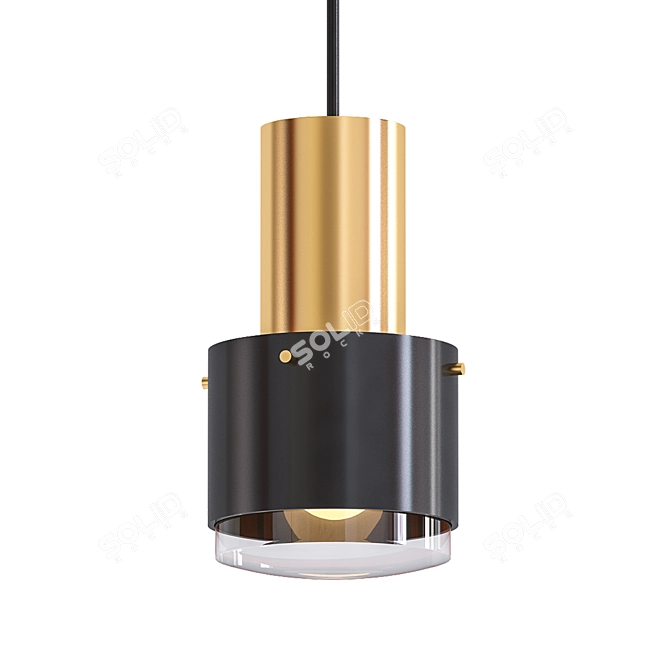 Melrose Mini Pendant: Glamorous Lighting by Martyn Lawrence Bullard 3D model image 1