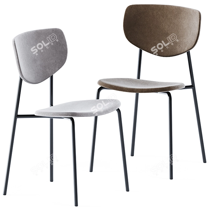 Elegant Caristo Chair SP01 3D model image 2